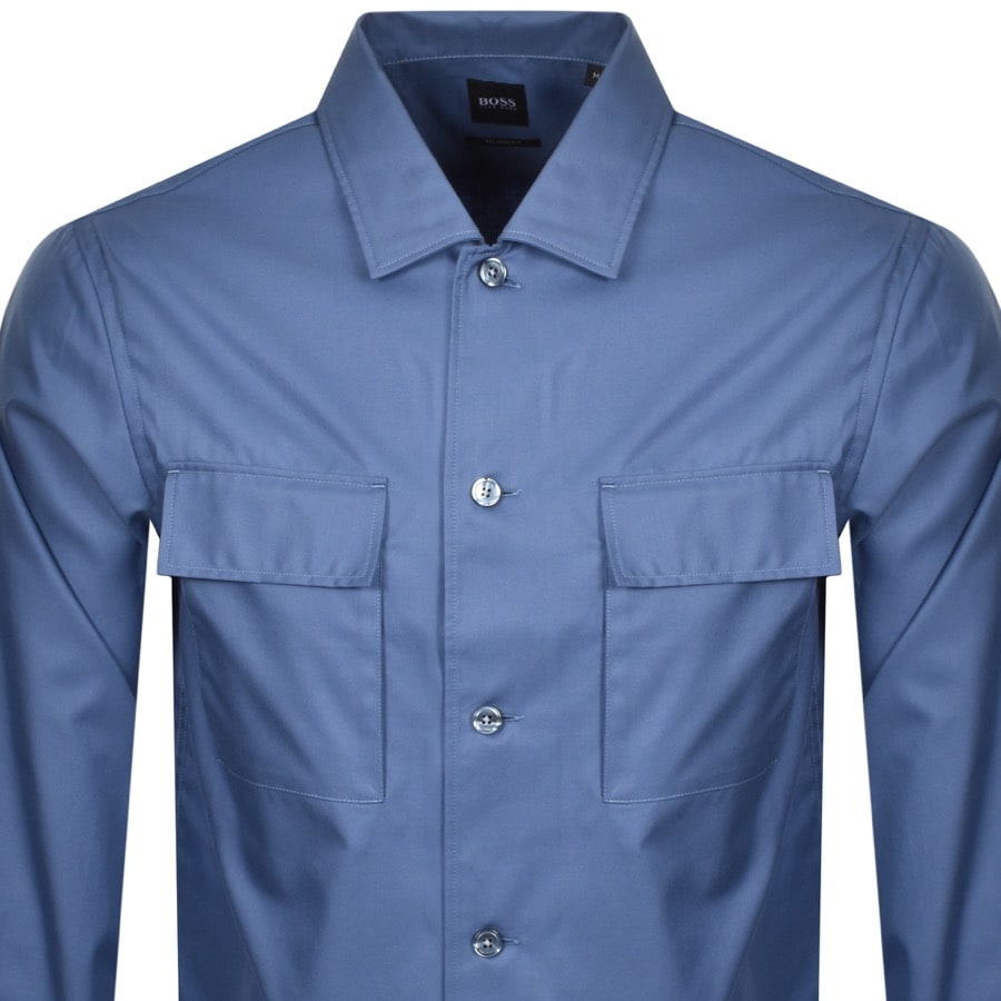 Alternative Image for ProductBOSS Nolan Long Sleeved Shirt Blue2